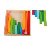 Beaupretty 1 Set Montessori Math Learning Rods Educational Tools for Early Education Centers Practice Decimal Understanding for Preschool Math Skills Development