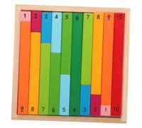 Beaupretty 1 Set Montessori Rods Educational Math Sticks for Early Learning for Kindergarten and Home Use Develops Decimal Concepts Cognitive Skills Engaging Math Practice