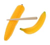 Beaupretty 1 set Musical Shaker Percussion Maracas Corn Banana Lightweight Simulation Fruit Instruments for Boys for Hand Eye Coordination Development