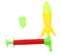 Beaupretty 1 Set Outdoor Rocket Launcher Hand Pump Shooter for Party Games and Family Fun Water Powered Flying Rockets Random Color