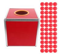 Beaupretty 1 Set Transparent Raffle Box Large Capacity Ticket Storage Container for Parties Stylish Design with Raffle Balls Convenient Use for Events and Fundraising Activities