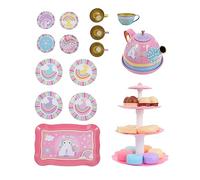 Beaupretty 1 Set Unicorn Tea Set for Dessert Tower Plaything Educational Pretend Play Tea Party Material for Imagination Coordination Development