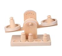 Beaupretty 1 Set Wooden Balance Scale Educational Math for Boys Early Learning Promotes Calculation Skills Weight Understanding Design Engaging Learning Experience