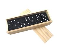 Beaupretty 1 Set Wooden Domino Set for Interactive Family Game for Travel Outdoor Fun Enhances Interaction for Rainy Days and Barbecues