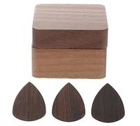 Beaupretty 1 Set Wooden Guitar Pick Boxed Plectrum Ergonomic Design for Comfort Durable Sound Portable Guitar Accessories
