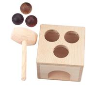 Beaupretty 1 Set Wooden Knock for Montessori Educational Playset Lightweight Cognition and Coordination Fun Beating Activity for Early Learning and Development