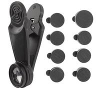Beaupretty 10-in-1 Smartphone Camera Lens Kit with Wide Angle, Macro, Fisheye Lenses, Universal Clip-on Black Set for Mobile Phone Photography