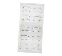 Beaupretty 10 Pairs Training Lashes for Eyelash Extensions Practice Fake Lashes Strips Simulation False Eyelashes Suitable for Salon and Beginners