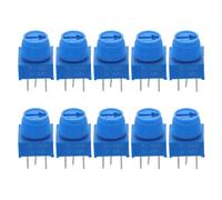 Beaupretty 10 Pcs Adjustable Through Trimmer Potentiometers Breadboard Friendly Resistors for Electronic Projects LCD Contrast Volume Control