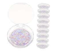 Beaupretty 10 Pcs Eyelash Storage Box Plastic Round Lash Organizer Case with Acrylic Construction Compact Travel-Friendly Eyelash Container for Makeup Artists and Beauty Enthusiasts