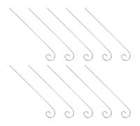 Beaupretty 10 Pcs Heavy Duty Shepherd's Crooks Metal Hooks with Sleek Minimalist Design for Hanging Plants, Bird Feeders, and Lanterns in Garden Organization and Small Greenhouses