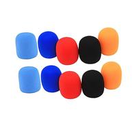 Beaupretty 10 Pcs Microphone Covers Mic Protectors for Noise Reduction Splash Windscreen Fit for Various Microphones Random Colors Random Color
