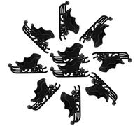 Beaupretty 10 Pcs Mini Christmas Sleigh Desktop Ornament Adorable Plastic Tabletop Decor for Holiday DIY Projects Easy to Install Festive Decoration Educational and Creative Christmas Craft