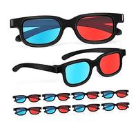 Beaupretty 10 Pcs Red Blue Lens Glasses for Projector Movies Compatible with Computer Monitors Tvs Theater Screens Lightweight Viewing Experience
