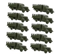 Beaupretty 10 Pcs Truck Model for Educational Vehicle for Cognitive Development and Imaginative Play Miniature Military Sand Table Cars Easy to Carry Childrens Playset