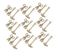 Beaupretty 10 Sets Miniature Dollhouse Tool Ornaments Realistic Alloy Wrenches Scissors Hammer for DIY Crafting Creative Miniature Crafting Tools for Dollhouse Desktop Decoration and
