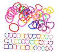 Beaupretty 100 Pcs Colorful Plastic Geometric Linking Rings for Early Education Safe Links for Motor Skill Development Suitable for Kindergarten Home and Stroller Use