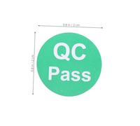 Beaupretty 1000pcs Round Quality Control Stickers Pass Inspection Labels for Warehouse Products Adhesive Passed Tags for Efficient Product Testing and Approval