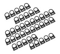 Beaupretty 100pcs 22mm Push Button Label Board Plastic Indicator Switch Frame for Electrical Panel Identification, Side Insertion Mount, Industrial Safety Sign Replacement
