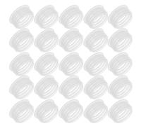 Beaupretty 100Pcs 24Mm Plastic Lotion Bottle Inner Stopper with Hole, Leakproof Airtight Cap Insert for Cosmetic Bottles, Travel Toiletries Replacement Plug