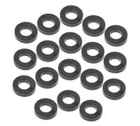 Beaupretty 100pcs Black Flat Plastic Drum Screw Gaskets for Jazz Drum Kit Maintenance Anti-slip Hardware Washers for Performance Practice Recording Protection and Stability