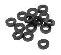 Beaupretty 100pcs Black Plastic Drum Kit Washers Flat Screw Accessories for Jazz Drum Hardware Maintenance and Repair with Antislip Surface for Secure Stability