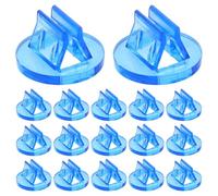Beaupretty 100pcs Blue round Plastic Playing Card Holders for Board Games Tabletop Game Card Display Stands Marker and Place Holders for Party and Event Use