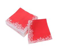 Beaupretty 100pcs Christmas Napkins Disposable Holiday Dinner Napkins Decorative Paper for Party Decorations Winter Table Supplies Snowflake Design