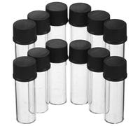 Beaupretty 100pcs Clear Glass Sample Vials with Screw Caps Refillable Small Perfume Bottles for Lab Cosmetics Transparent Mini Glass Jars for Secure Storage