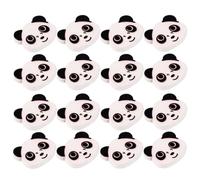 Beaupretty 100pcs Creative Handmade Cartoon Panda Buttons for Sewing Projects and Party Decorations, Timber Material, Easy to Sew, for Scrapbooks and Jackets