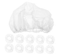 Beaupretty 100pcs Disposable Elastic Bouffant Caps Breathable Hair Net Cover with Service Hospital Labs Workshop Use