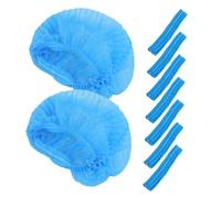 Beaupretty 100pcs Disposable Hair Nets for Food Service Non-woven Elastic Mesh Hair Caps Protect Hat in Salon Home Use