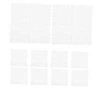 Beaupretty 100pcs Disposable Scalloped Edge Cocktail Napkins Embossed Paper Dinner Napkins for Bridal Shower Wedding Party Birthday Anniversary White
