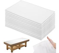 Beaupretty 100pcs Disposable Sheets Massage Table Sheets Spa Salon Bed Covers Massage Bed Cover for Esthetician Essentials White