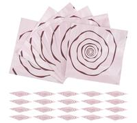 Beaupretty 100pcs Foil Candy Wrappers Packaging Sheets Pink Aluminum Foil Reshape to Fit Food Shape Food Storage Candy Making Accessories for Home Kitchen