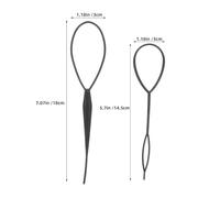 Beaupretty 100pcs Hair Loop Styling Tool for Women Ponytail Maker Updo Accessories French Braid Pull through Tool for Daily Hairstyles Party Looks