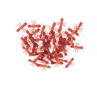 Beaupretty 100pcs Halloween Simulation Ants Prank Realistic Plastic Fake Ants for Party Decorations Lightweight Portable Reusable Scary Trick Bugs for Indoor Outdoor Use