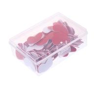 Beaupretty 100Pcs Heart Shaped Two Color Bingo Chips Lightweight Educational Counting Tokens for Math Learning Smooth Edges Red and White Plastic Counters for Early Childhood Recognition and