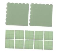 Beaupretty 100pcs Light Green Scalloped Edge Paper Dinner Napkins Double Embossed Disposable Cocktail Serviettes for Wedding Birthday Party Luncheon Dinner Picnic