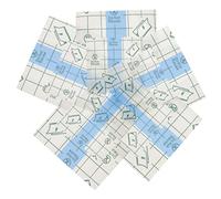 Beaupretty 100pcs Makeup Palette Film Self Adhesive for Women Disposable Hand Palettes Mixing Cosmetic Accessories