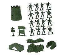 Beaupretty 100pcs Military Soldier Figurines Plastic Model Kit for Childrens Cooperative Play and Parent Interaction Training Concentration