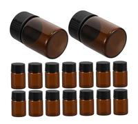 Beaupretty 100pcs Mini Glass Essential Oil Bottle Makeup Refillable Lotion Vials for Travel Leak Cosmetic Dispensers