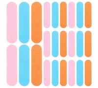 Beaupretty 100pcs Mini Wooden Double-Sided Nail Files Round Ends for Manicuring Sturdy Nail File Buffers for Removal of Fingernail Random Color