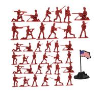 Beaupretty 100pcs Miniature People Figurines Plastic Military Models Tiny Soldier Figures for Sand Table War Scene Decoration and Adults Safe Non Toxic Paint