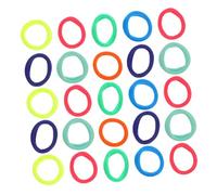 Beaupretty 100pcs Mixed Colors Hair Ties for Girls Women Boys and Girls High Elasticity Ponytail Holders Rubber Bands