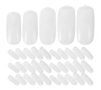 Beaupretty 100pcs Nail Practice Tips Material Nail Color Display Sticks Smooth Surface for Gel Polish and Design