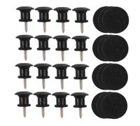 Beaupretty 100pcs Non-slip Plastic Guitar Strap Lock Buttons with Screws Lightweight Abs Replacement Parts for Acoustic Electric Bass Ukulele Strap Accessories