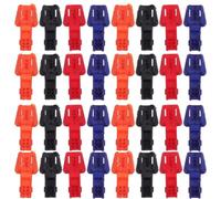 Beaupretty 100pcs Plastic Shoelace Lock End Caps with Square Shape, Maintains Tension and Prevents Cord Loss, Suitable for Outdoor Activities and Sportswear, Size 1.80x1.80x0.90cm