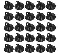 Beaupretty 100pcs PVC Mushroom Suction Cup Hook for Car Glass and Sun Visor, Easy Installation Window Suction Cup Holder, Black, Suitable for Bathroom and Car Use, Does Not Obstruct the View