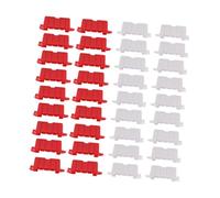 Beaupretty 100pcs Rc Drift Track Road Barrier and Mini Traffic Fences for Realistic Roadway Safety Props Modular Design for Custom Racing Course Construction